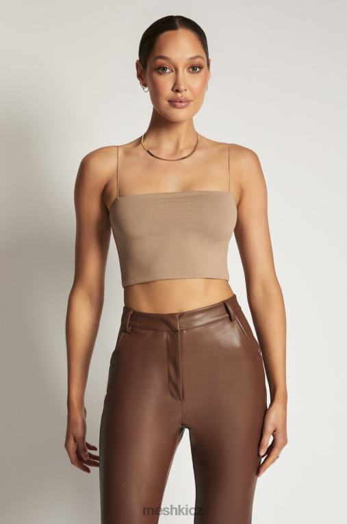 oblečení Meshki crop top yvonne cami latte V0D0D1198