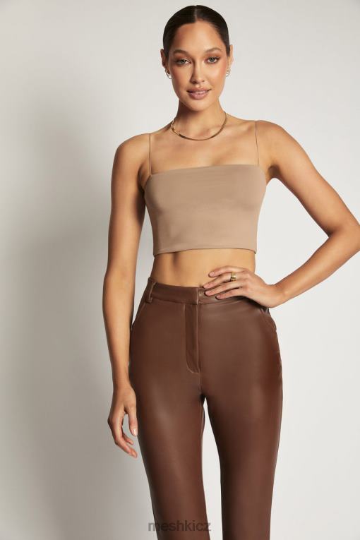 oblečení Meshki crop top yvonne cami latte V0D0D1198