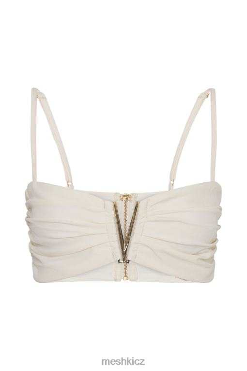 oblečení Meshki maryse v-hardware crop top kost V0D0D1144