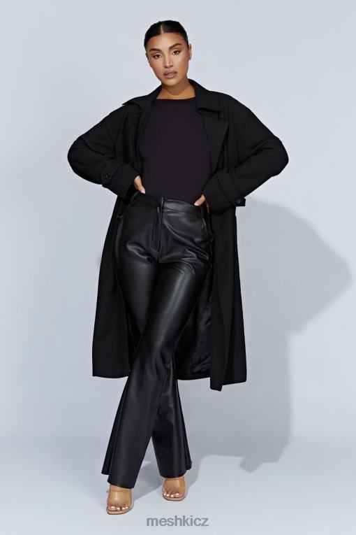 oblečení Meshki keily super oversized trenčkot Černá V0D0D1644