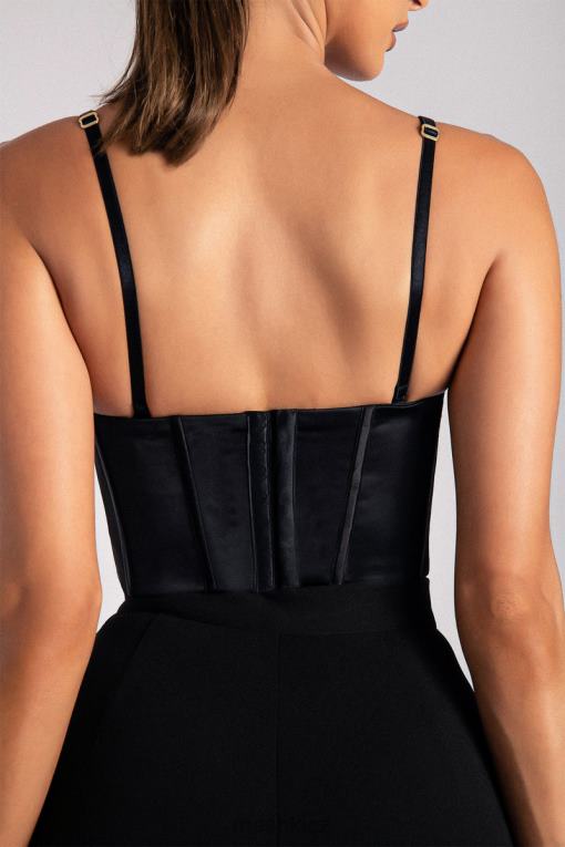 oblečení Meshki alexina řetízkový korzetový bustier Černá V0D0D1107