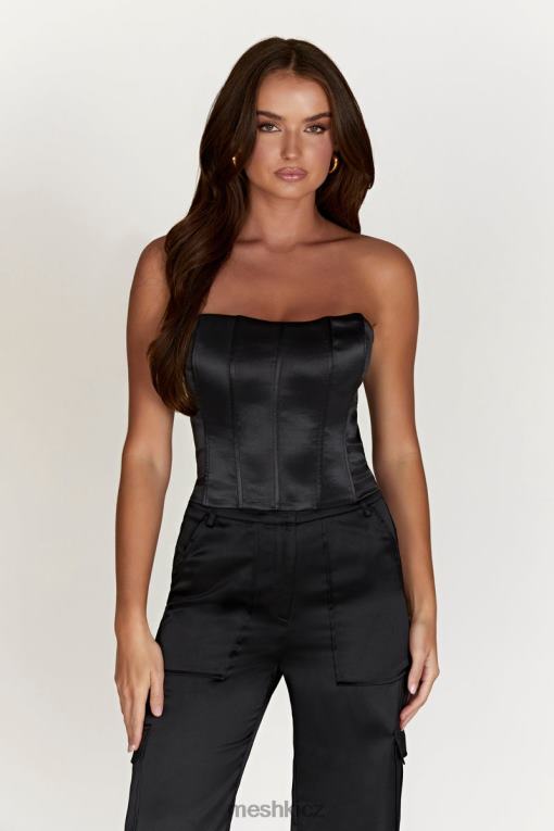 oblečení Meshki amaya krajkový korzetový top Černá V0D0D995