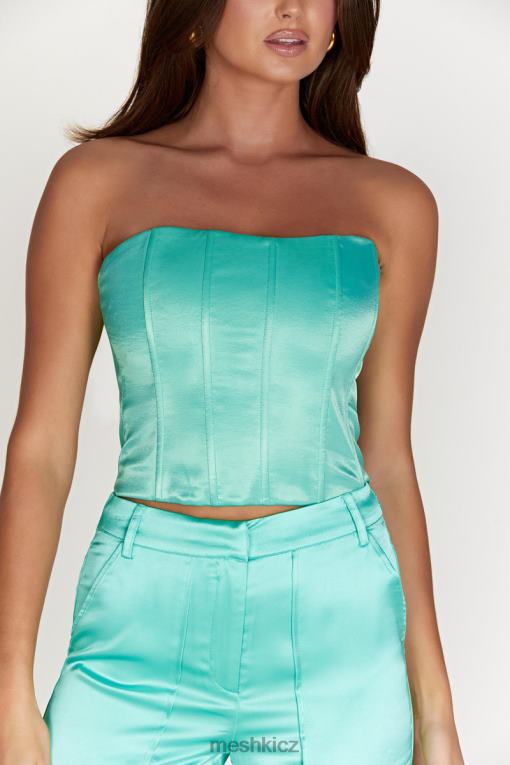 oblečení Meshki amaya krajkový korzetový top máta V0D0D1011