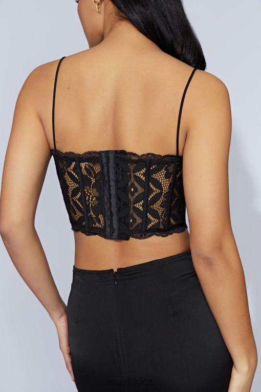 oblečení Meshki bellamy hřebenatka krajkový živůtek Černá V0D0D1016