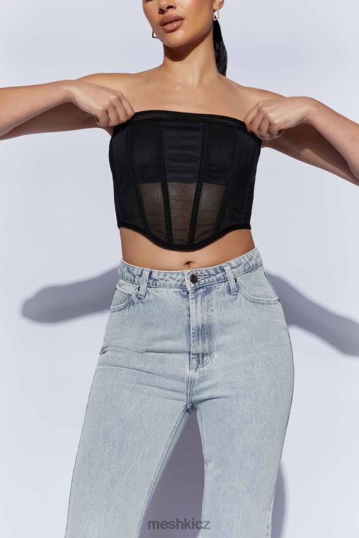 oblečení Meshki helen bez ramínek korzet bustier Černá V0D0D1035