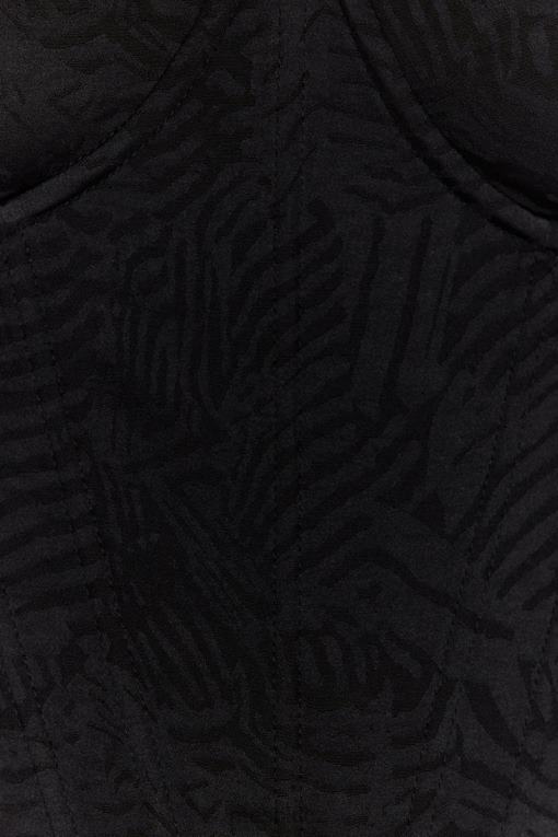 oblečení Meshki korzetový top s kosticemi maggie Černá V0D0D1096