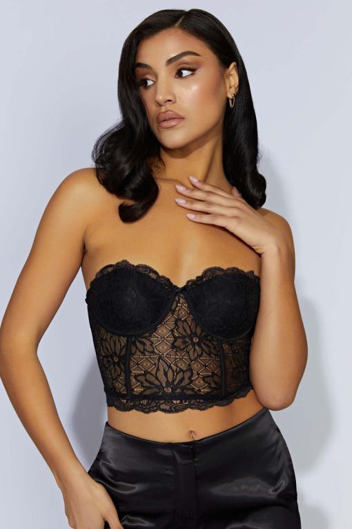 oblečení Meshki krajkový korzet alessandra Černá V0D0D1083