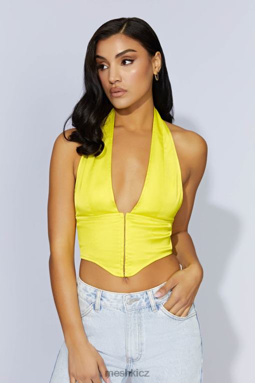 oblečení Meshki saténový korzetový top mallory čerstvé zelené V0D0D1045
