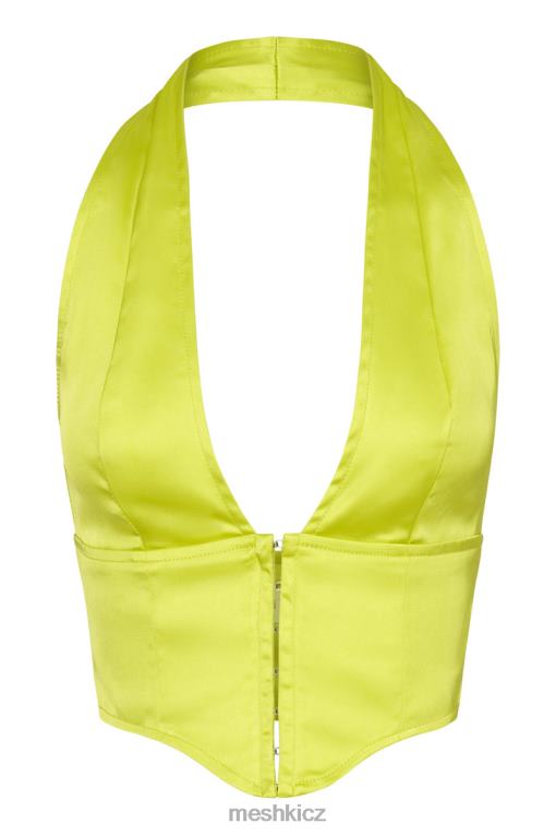 oblečení Meshki saténový korzetový top mallory čerstvé zelené V0D0D1045