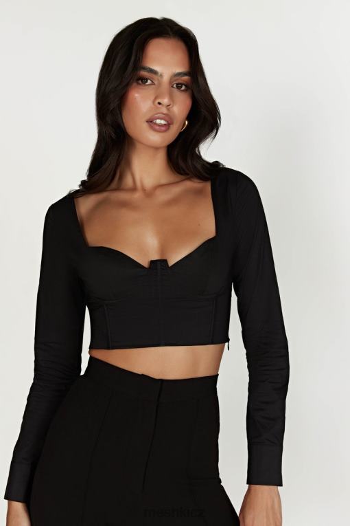 oblečení Meshki korzetová košile zahara Černá V0D0D982