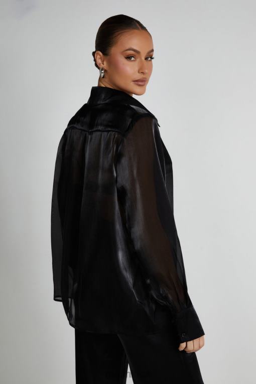 oblečení Meshki průsvitná košile kinsley Černá V0D0D800