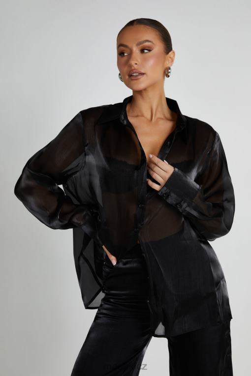 oblečení Meshki průsvitná košile kinsley Černá V0D0D800