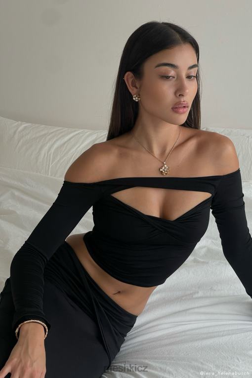 oblečení Meshki Ceri top s dlouhým rukávem Černá V0D0D856