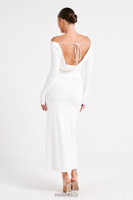 oblečení Meshki Emma recyklovaný nylonový top s dlouhým rukávem bílý V0D0D751