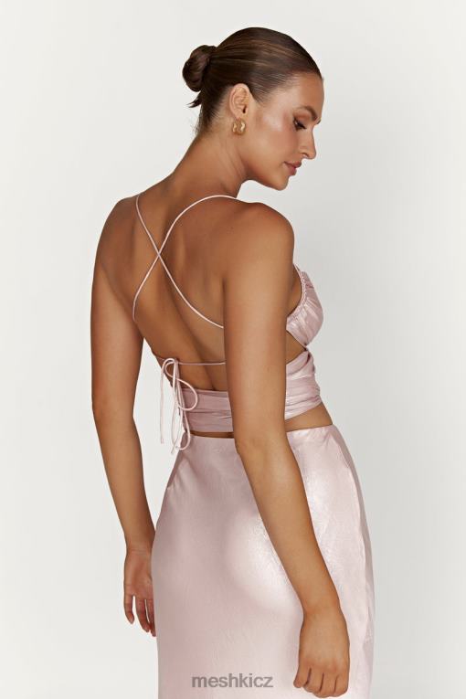 oblečení Meshki Georgie zahalte přes vršek kravaty ruměnec růžový V0D0D958