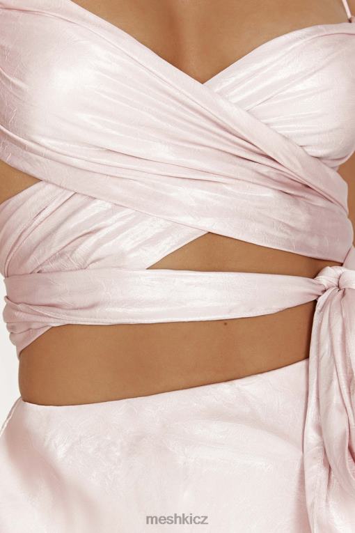 oblečení Meshki Georgie zahalte přes vršek kravaty ruměnec růžový V0D0D958