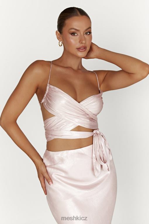 oblečení Meshki Georgie zahalte přes vršek kravaty ruměnec růžový V0D0D958