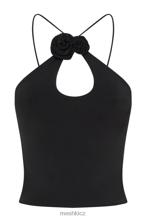 oblečení Meshki adeline rose halter top Černá V0D0D857
