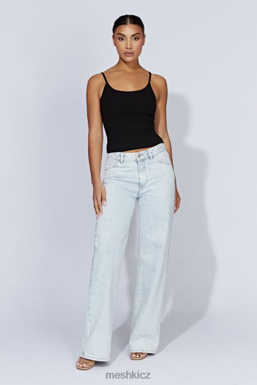 oblečení Meshki alexis ribbed cami longline top Černá V0D0D1146