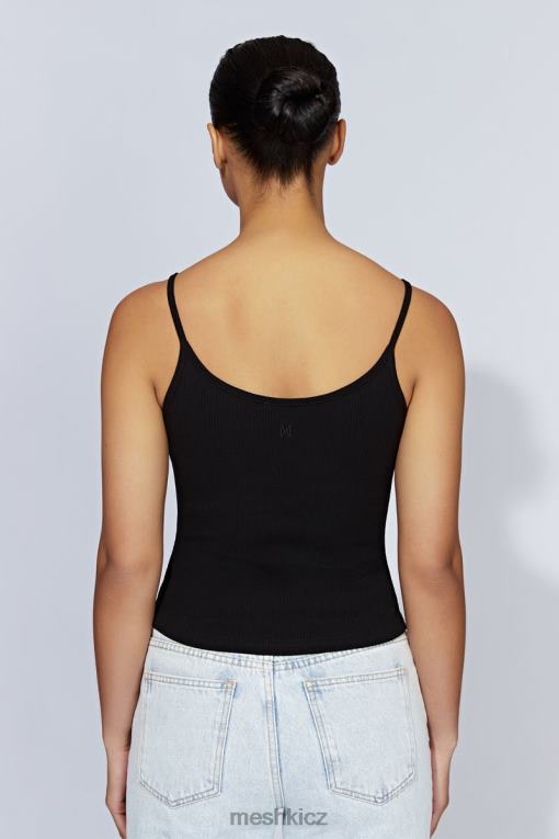 oblečení Meshki alexis ribbed cami longline top Černá V0D0D1146