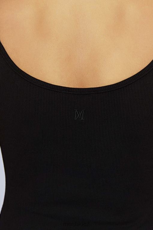 oblečení Meshki alexis ribbed cami longline top Černá V0D0D1146