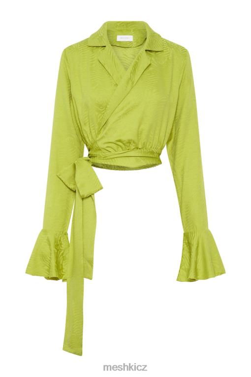 oblečení Meshki analize wrap top chartreuse V0D0D1047