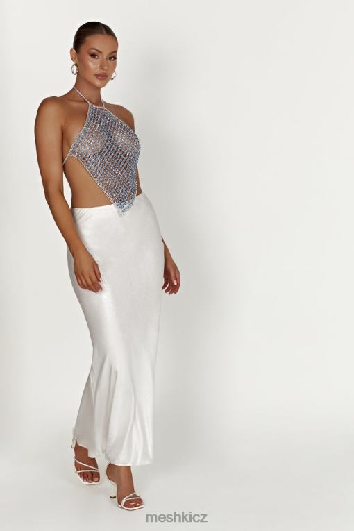 oblečení Meshki asteria diamante halter top Modrý prášek V0D0D959