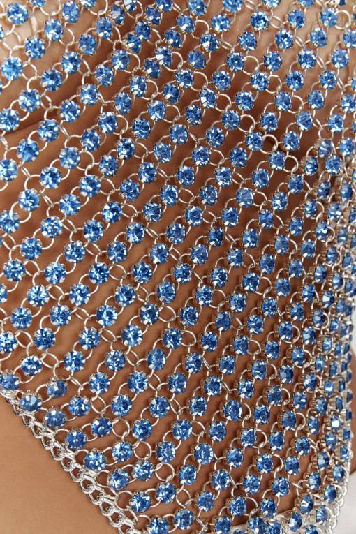 oblečení Meshki asteria diamante halter top Modrý prášek V0D0D959