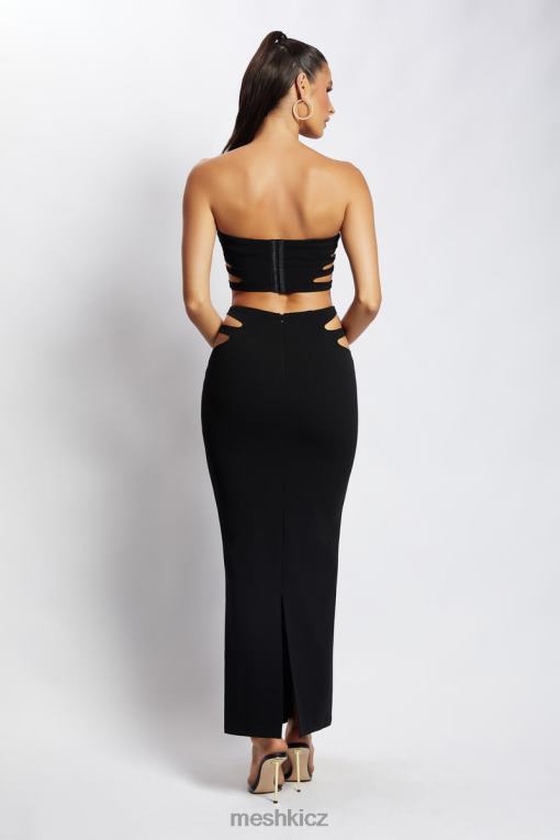 oblečení Meshki audrina cut out bandeau top Černá V0D0D1182