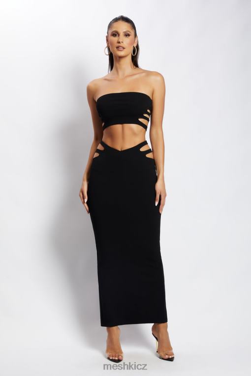 oblečení Meshki audrina cut out bandeau top Černá V0D0D1182