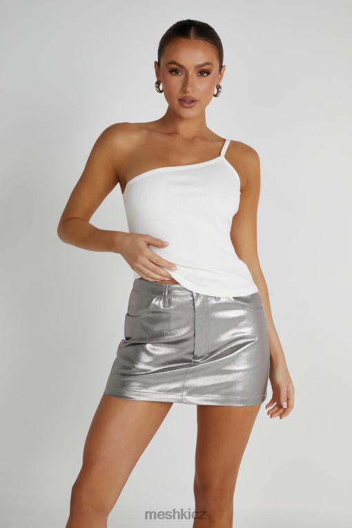 oblečení Meshki bethany na jedno rameno bílý V0D0D821