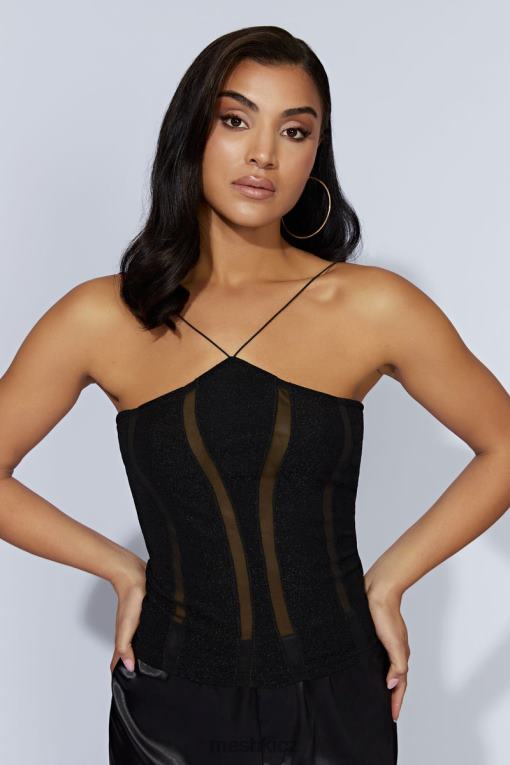 oblečení Meshki chantal obložená ohlávka Černá V0D0D1113