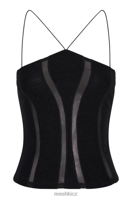 oblečení Meshki chantal obložená ohlávka Černá V0D0D1113