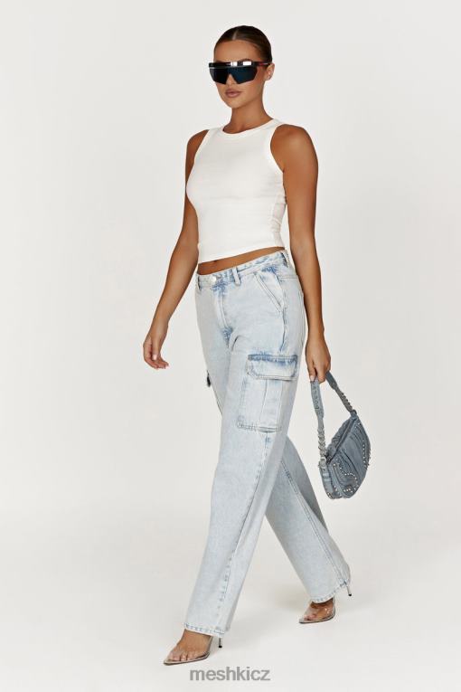 oblečení Meshki žebrované tílko zanna bílý V0D0D863