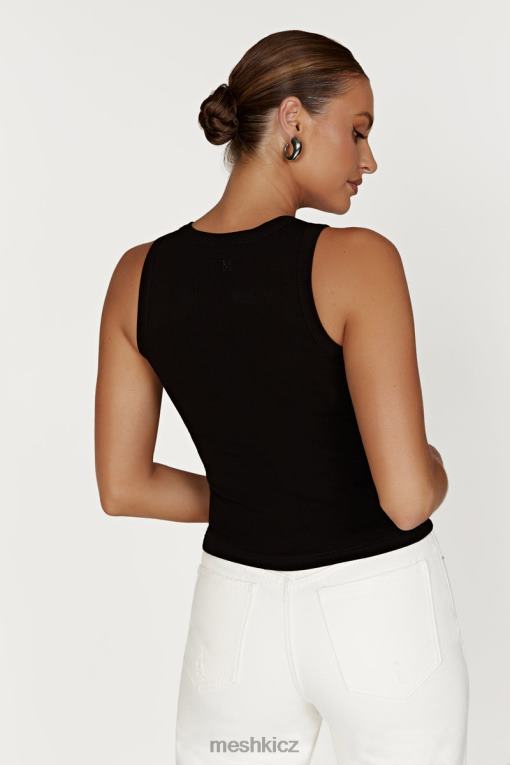 oblečení Meshki žebrované tílko zanna Černá V0D0D908