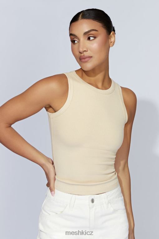 oblečení Meshki žebrované tílko zanna krém V0D0D1069
