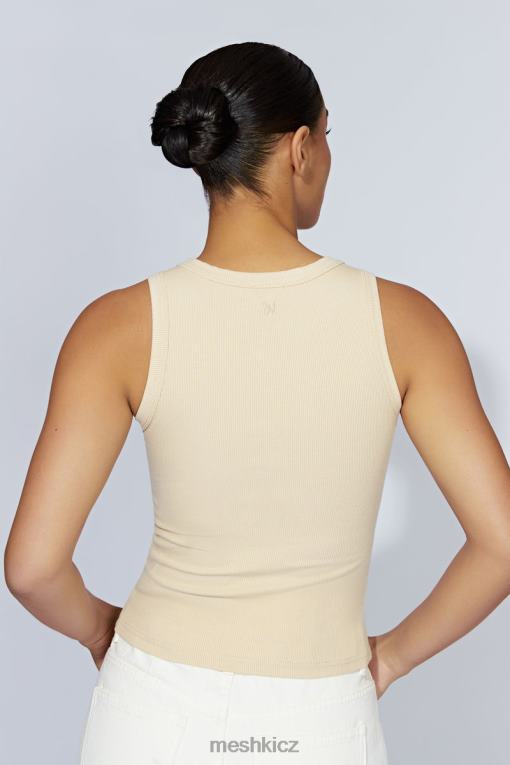 oblečení Meshki žebrované tílko zanna krém V0D0D1069