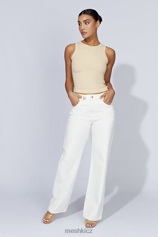 oblečení Meshki žebrované tílko zanna krém V0D0D1069