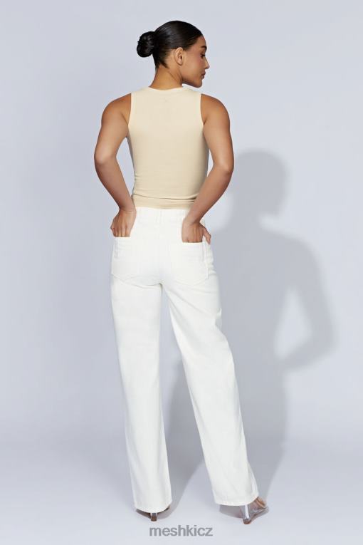 oblečení Meshki žebrované tílko zanna krém V0D0D1069