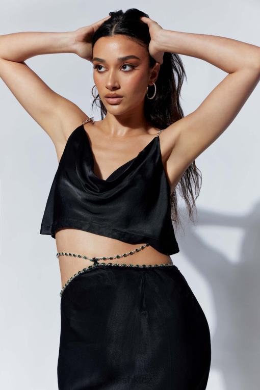 oblečení Meshki havva diamantový top Černá V0D0D1042