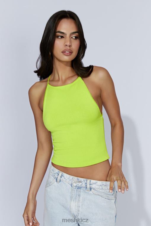 oblečení Meshki kelly long line top čerstvé zelené V0D0D1063