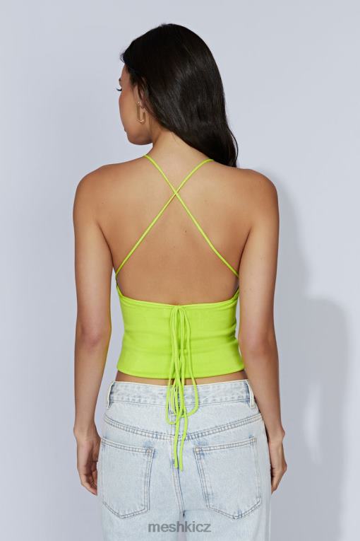 oblečení Meshki kelly long line top čerstvé zelené V0D0D1063