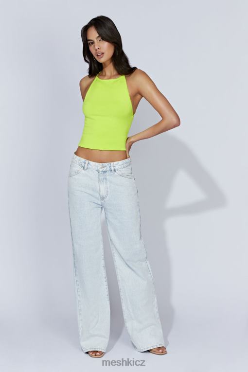 oblečení Meshki kelly long line top čerstvé zelené V0D0D1063