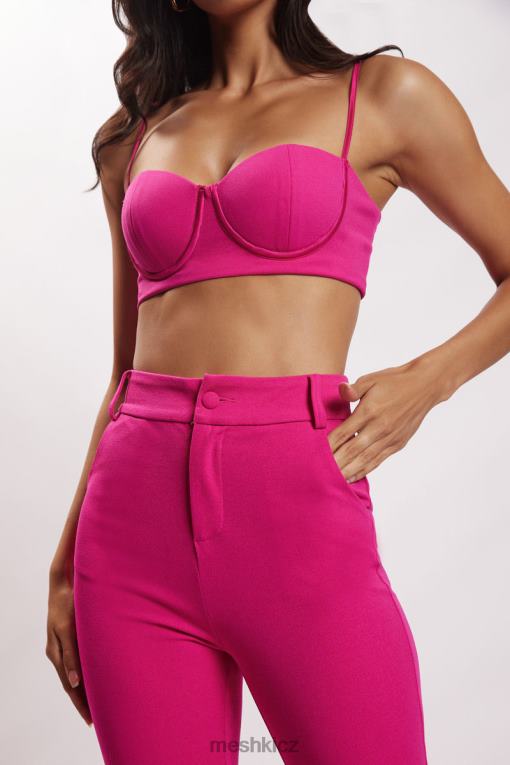 oblečení Meshki krepový top fiorella fuchsie V0D0D1160