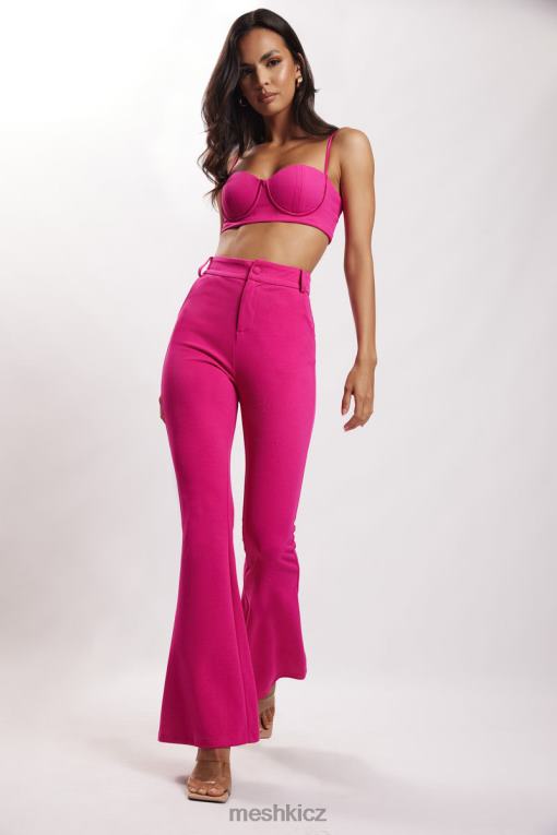 oblečení Meshki krepový top fiorella fuchsie V0D0D1160