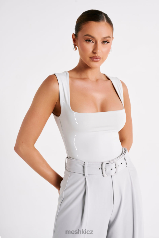 oblečení Meshki linley recyklovaný nylon s dlouhým vlascem ledově šedá V0D0D775