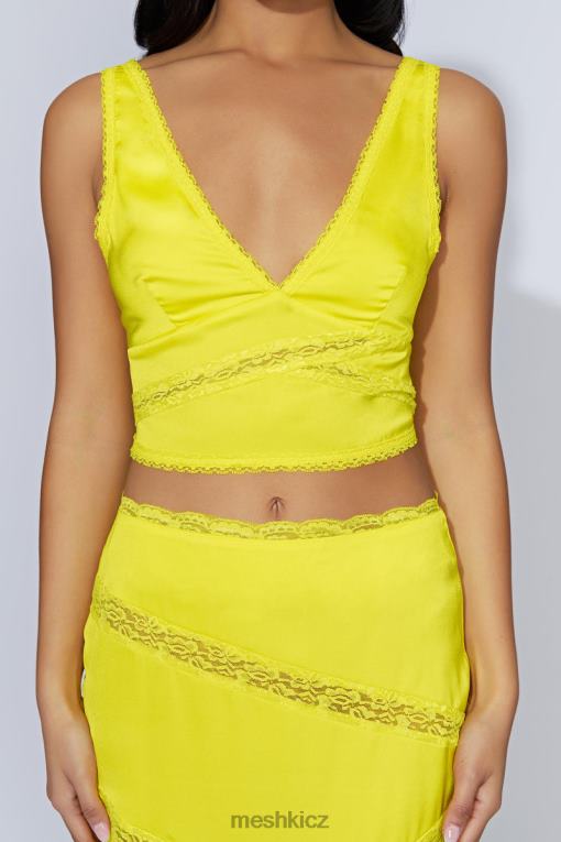 oblečení Meshki monet krajkový top čerstvé zelené V0D0D1089