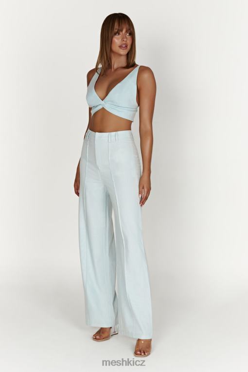 oblečení Meshki plátěný top kaesha twist Modrý prášek V0D0D1002