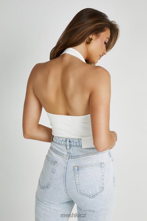 oblečení Meshki pletený top layla pointelle bílý V0D0D805