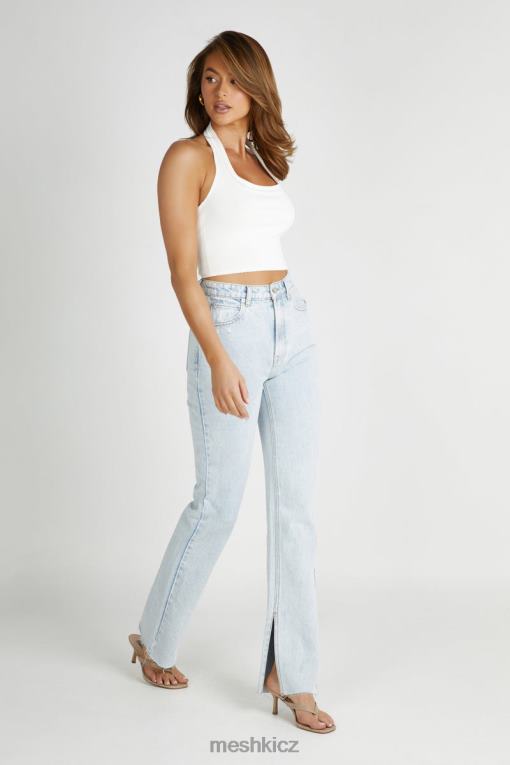 oblečení Meshki pletený top layla pointelle bílý V0D0D805